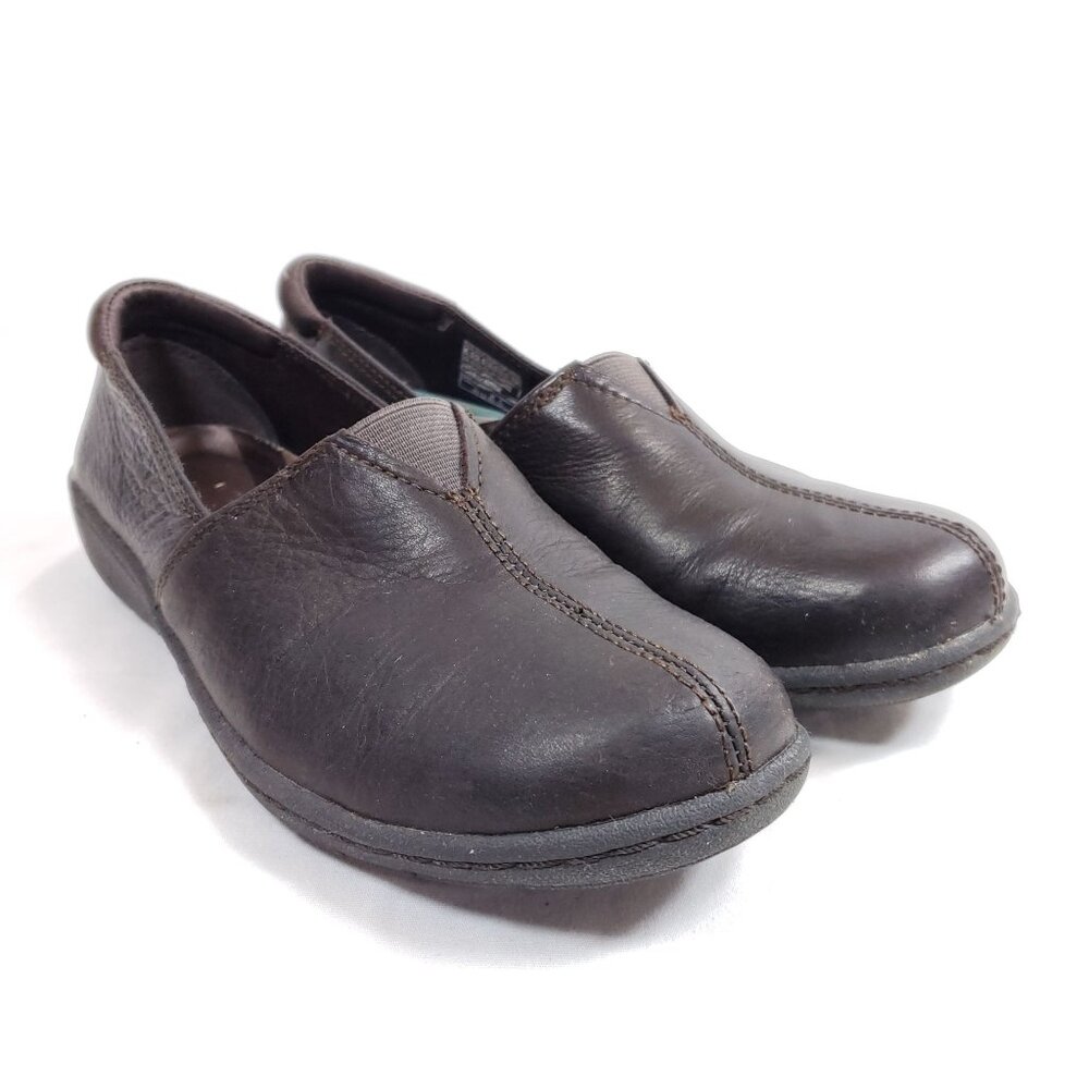 Skechers Washington Seattle Slip On Shoes Women's Size 6.5 Brown Leather